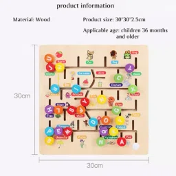 popplop Alphabet Matching Practice Board Game Education Tracing Maze Puzzle Learning Toy image 3