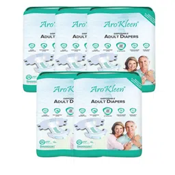 Arokleen Set Of 5 Premium Tape Style Adult Diapers - L - 10 Pcs Each-picture-12