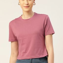 DressBerry Women Solid T-shirt-image-35