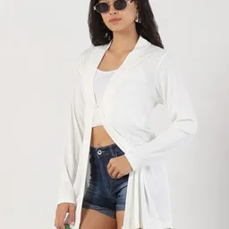 SHOWOFF Women Longline Button Shrug-42