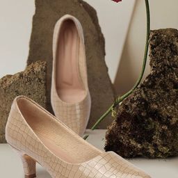 Smart & Sleek Women Printed Mules Block Heels-55