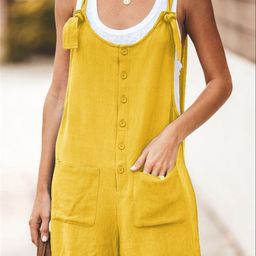 KPOP Women Cotton Sleeveless Jumpsuit-image-68