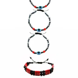Dynamic Retail Global Unisex 4 Pieces Beaded Wraparound Bracelets-image-39