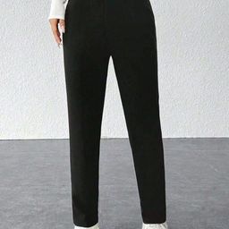 BAESD Women Relaxed Straight Leg High-Rise Trousers-picture-5