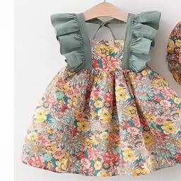 YK Floral Print Fit & Flare Dress-33