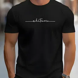 LAUREN ADAMS Typography Printed Pure Cotton T-Shirt-image-68