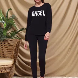 Moda Rapido Printed Round Neck T-Shirt With Trousers Co-Ords Set-picture-34