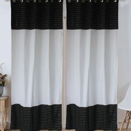 Dekor World Multicoloured Set of 2 Embroidered Door Curtain-13