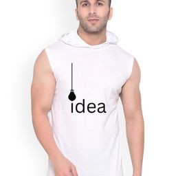 FABSTIEVE Idea Printed Cotton Hooded Neck Gym-Vest-image-40