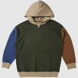 GAP Boys Colourblocked Cotton Pullover Hoodie With Kangaroo Pocket-picture-40