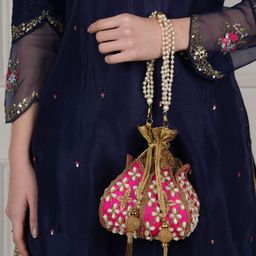 Anouk Embellished Potli Clutch-10