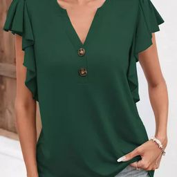 StyleCast Women Flutter Sleeve Top-picture-12