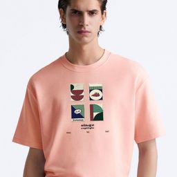 MISCHIEF MONKEY Graphic Printed Drop-Shoulder Sleeves Pure Cotton Oversized T-shirt-picture-7