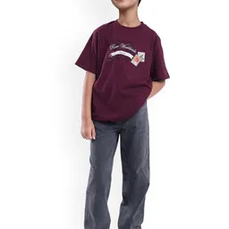RARE ONES Boys Wide Leg Mid-Rise Light Fade Jeans-image-46