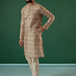 Anouk Men Sequinned Kurta image 4