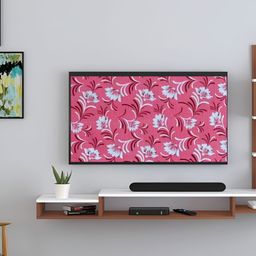 Kalra Magic Pink & White Printed Dustproof & Waterproof 32 Inch Tv Cover-58
