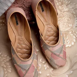 Anouk Women Woven Design Mojaris Flats-image-71
