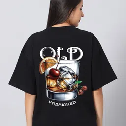 Besick Graphic Printed Round Neck Oversized Cotton T-shirt-picture-12