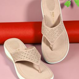 Bata comfit Women Embellished Comfort Sandals with Laser Cuts-image-23