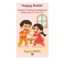 Anouk Set of 3 Quirky Rakhis With Greeting Card & Roli Chawal image 3