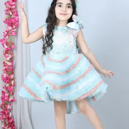 The Lush Affair Floral Print Net A-Line Dress-picture-14