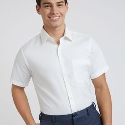 Raymond Pure Cotton Cutaway Collar Formal Shirt-picture-23