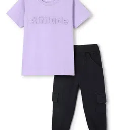 FUNKRAFTS Boys Printed Pure Cotton T-shirt With Joggers-image-24