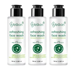 WELKIN Set Of 3 Refreshing Face Wash With Vitamin E - 100 ml Each image 1