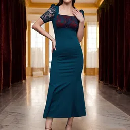 Miss Chase Women Georgette Maxi Midi Dress-picture-58