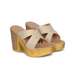 Mast & Harbour Platform Sandals with Tassels-30