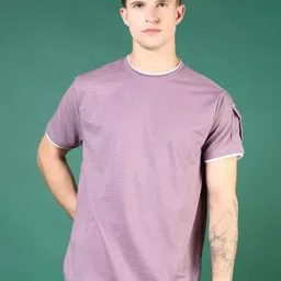 V-Mart Men Solid Round Neck Cotton T-shirt-image-30