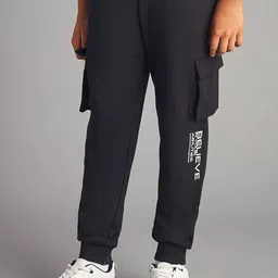 Max Boys Printed Cargo Joggers-image-1