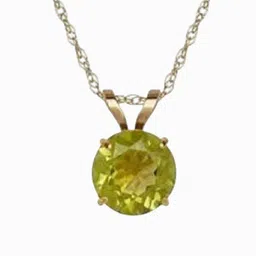 GenZcomplex Circular Peridot Stone Pendant-image-26