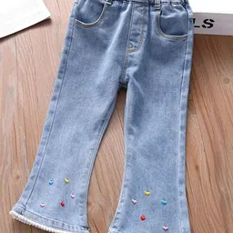 INCLUD Girls Wide Leg Mid-Rise Jeans-picture-30