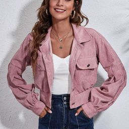 Oh Rare Women Crop Denim Jacket with Embroidered-image-72