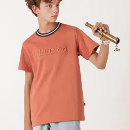 Nautica Boys Solid Round Neck T-shirt-picture-46