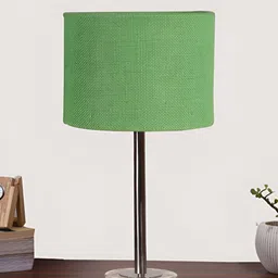Aura Green Metal Cylindrical Shaped Table Lamp-image-68