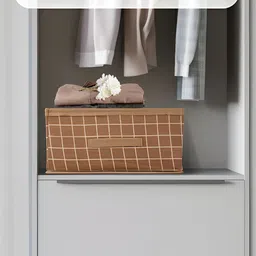 Aura Beige Set of 2 Regular Drawer Organiser Organisers image 2