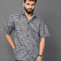 Mast & Harbour Men Relaxed Printed Casual Shirt-picture-33