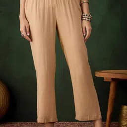 Sangria Women Mid Rise Trousers-image-85