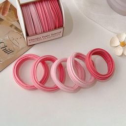 Radhya Accessories Women Cotton Candy Set of 6 Hairties Set-33
