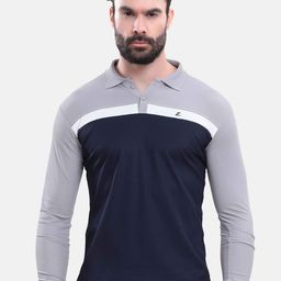 Z Zagros Men Colourblocked Polo Collar T-shirt-image-66