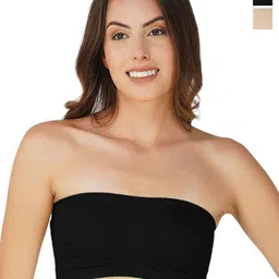 Arc de Shapes Pack Of 2 Full Coverage Lightly Padded Rapid-Dry Strapless Bandeau Bra-0