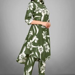 Cotton Blend Women Kurti With Bottomwear-image-22