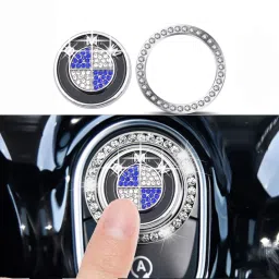 Diamond Car Engine Start Stop Button Cover Car Accessories Interior Decoration Car Dashboard Cover-image-29