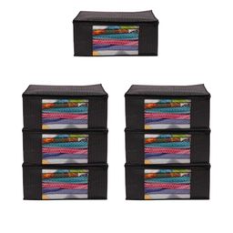 AMAK INC Black Fabric Multi-Utility Wardrobe Organisers-picture-25