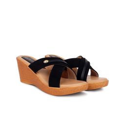 TRASE Suede Wedge Sandals-9