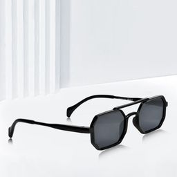 WROGN Men Rectangle Sunglasses with UV Protected Lens WRNSG-82821-01-55