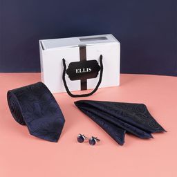 ELLIS Men Tie, Cufflinks & Pocket Square Accessory Gift Set-image-19