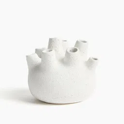 H&M White Small Stoneware Ikebana Vase-10